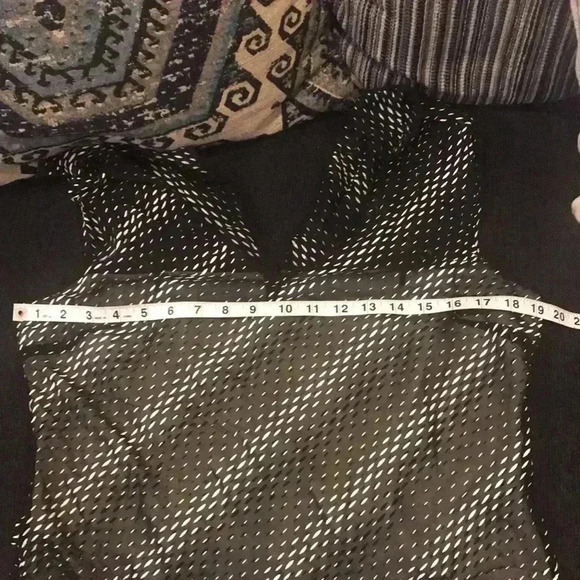 Kay Unger Black and White Silk Midi Dress with Double Lined Slip -Size 12 - Picture 7 of 10